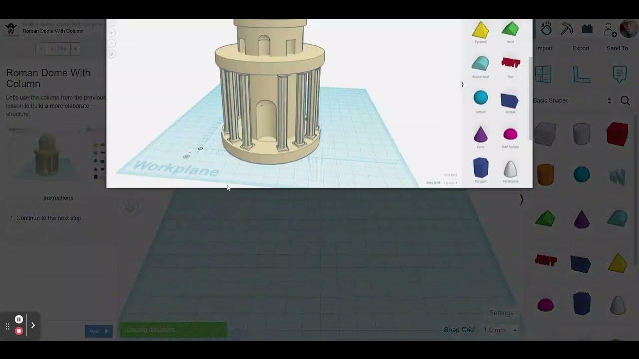 TinkerCAD Architecture Tutorial (Repeating Patterns) YouTube