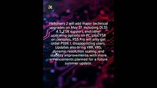 Helldivers 2 adds DLSS 4.5, FSR 4.03; PS5 Pro limited to PSSR 1.0