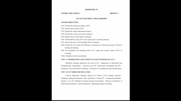 M.ED 4th Semester Syllabus