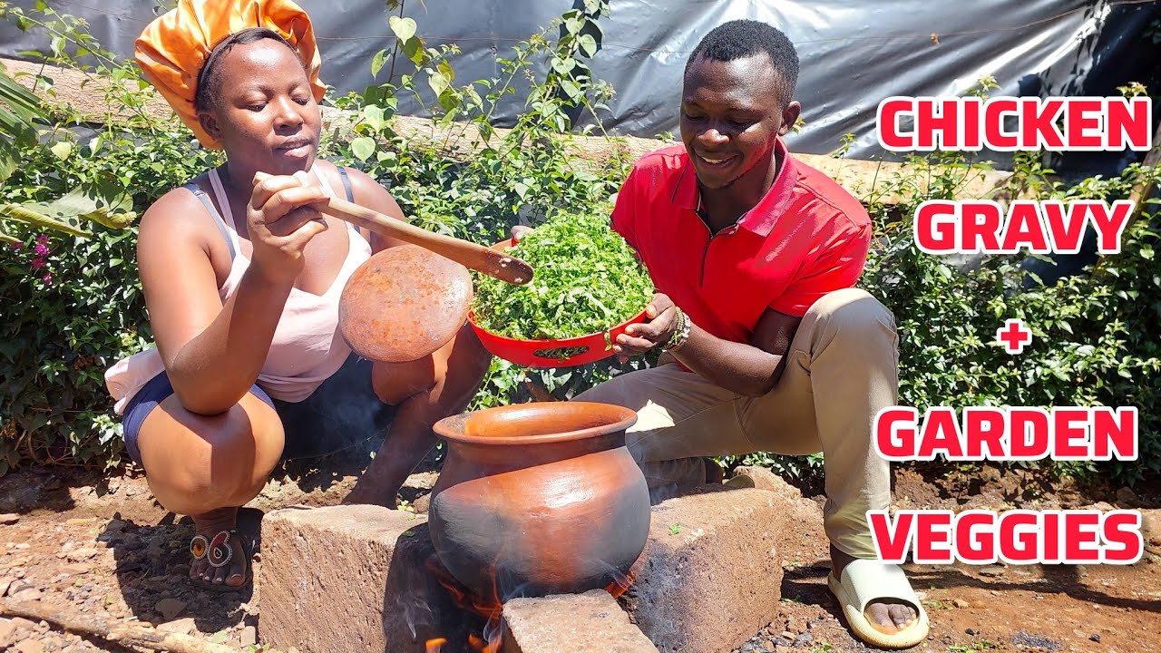 Ultimate ASMR Chicken🍗 Gravy Recipe With Homegrown Garden Veggies🌱 for Restaurant-Quality Flavors!