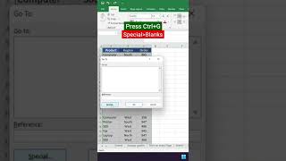 How to delete all blanks row in 1 minutes excel | Delete blanks Row | Excel trick #Short video