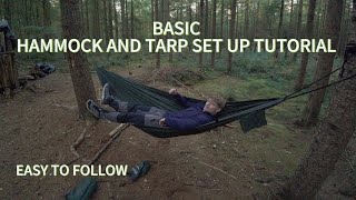 Basic Hammock and Tarp Set up Tutorial 