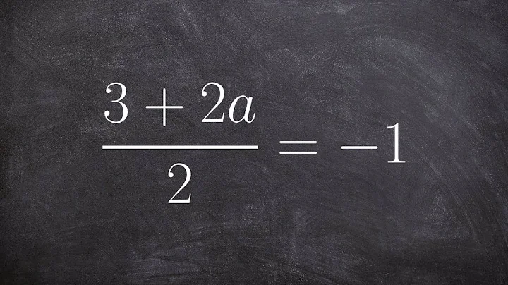 Solving an equation with two terms in the numerator