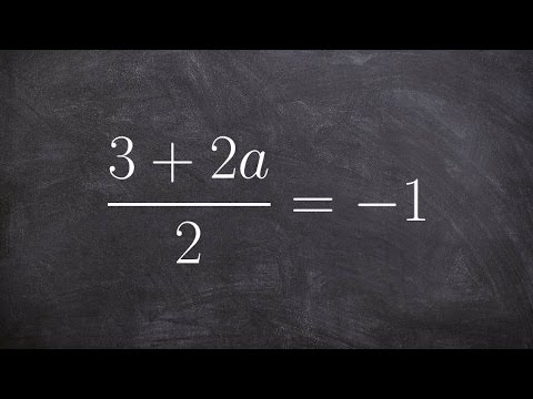 Solving an equation with two terms in the numerator