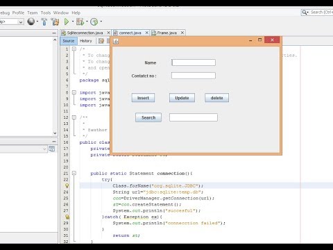 connect sqlite database with java in netbeans  ( Part 1)