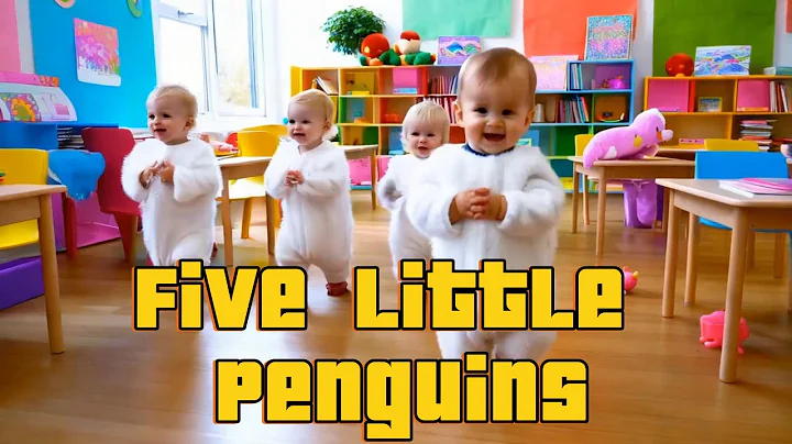 5 Little Penguins 🐧 | Fun Penguin Dance & Counting Song for Kids | Educational Nursery Rhyme
