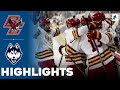 Boston college vs uconn  ncaa college hockey  highlights  november 17 2023