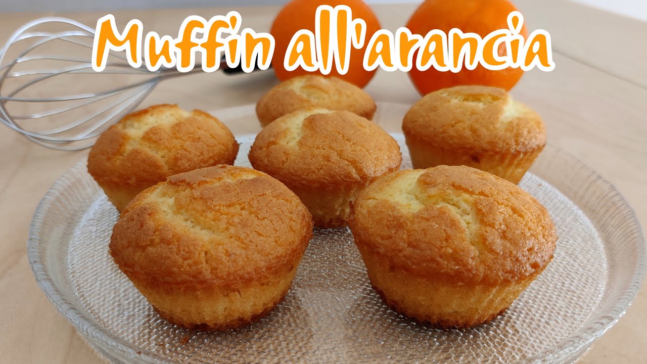 MUFFIN LIGHT ALL’ARANCIA 🍊 ~ Ricetta senza uova e burro !
