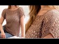 Crochet a chic crochet top for any size - Crochet for beginners