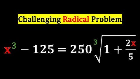 Radical Challenge - An Interesting Question for All! #education #learnmath
