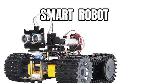 หุ่นยนต์รถถังหลบหลีกสิ่งกีดขวางด้วยอัลตร้าโซนิค  Flexible And Lightweight Tank Track Robot Cars