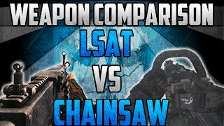 Call of Duty: Ghosts - "LSAT vs Chainsaw" Weapon Comparison | Best LMG in CoD Ghosts