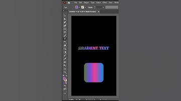 Editable gradient text in adobe illustrator #adobeillustrator #illustratortutorial #shorts