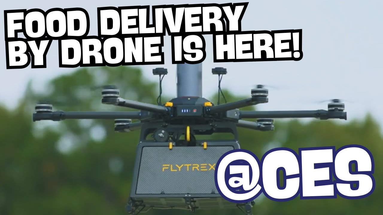 Food delivery by drone is here! - YouTube