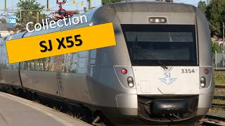 Trains of Sweden - SJ X55 compilation