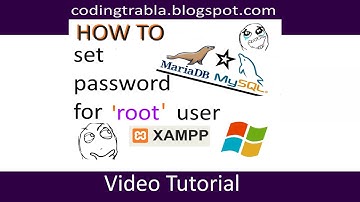 XAMPP - set password for root user ( MySQL / MariaDB ) on Windows byAO