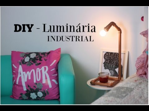 DIY - LUMINÁRIA INDUSTRIAL com CANO PVC