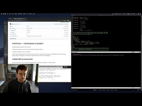 George Hotz | Programming | twitchcoq pt 4, metamath says 2+2=4 | pt 5, program search thumbnail