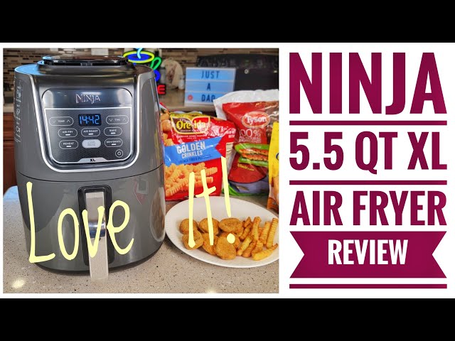 Review Ninja AF150AMZ Air Fryer 5.5 Qt How To Make French Fries & Chicken  Nuggets 