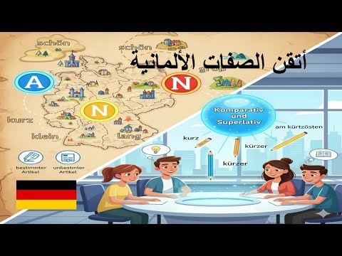 أتقن الصفات الألمانية دليل شامل لتصريف الصفات واستخدامها بطلاقة