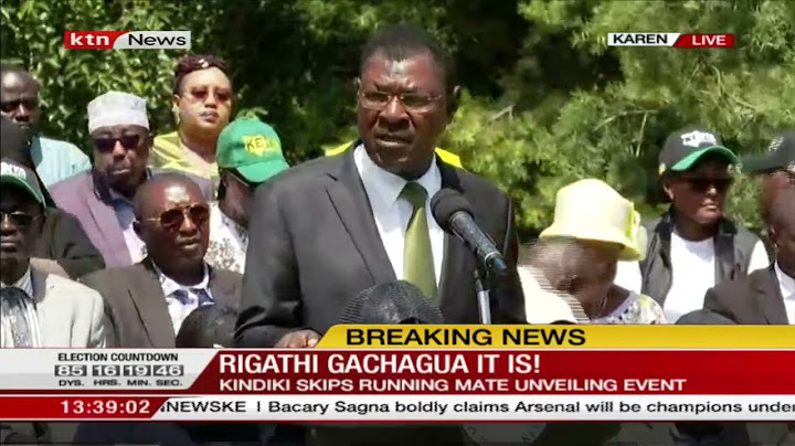 Wetangula's speech after nomination of Rigathi Gachagua as Ruto's running mate