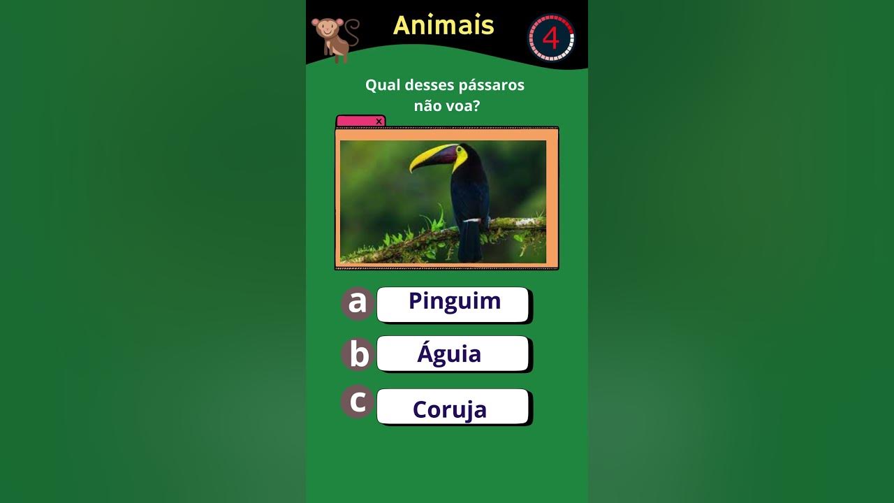 Perguntas e respostas sobre animais #quiz #animais #pergunta #conhecim