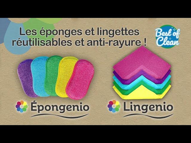 5 éponges Nettoie-Tout - CLEVER SPONGE - Venteo - Multicouleur - Adulte -  Eponge double-face nettoie toutes surfaces/Lavable en machine