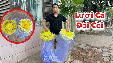 Lưới Cá ĐỐI CỒI / Lưới Cước Thái Ba Màn / Cao 1,6m x 150m 5cm / Thả Nổi / HàngThửa Tuyệt Đẹp