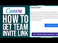 How to get canva pro team invite link 2024 update