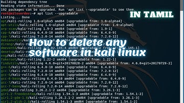 How to delete any tool in kali Linux |  💯%🔥  | Tamil | Nitro