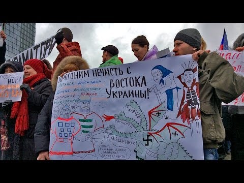 Митинг в Донецке: за референдум и против "кровавого пастора". 16.03.2014