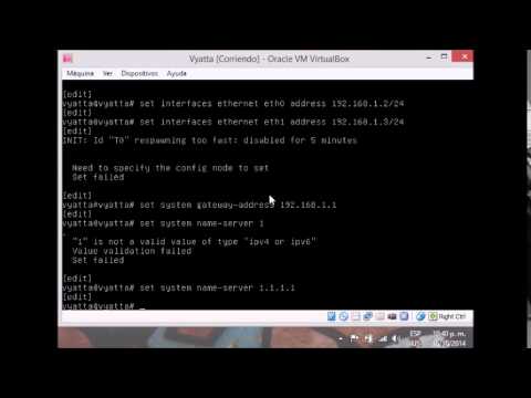 configurar Vyatta como router - YouTube