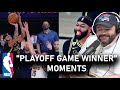 NBA "Playoff Game Winner" MOMENTS REACTION!! | OFFICE BLOKES REACT!!