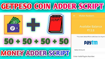 GETPESO APP COIN ADDER SCRIPT || GET PESO MONEY ADDER SCRIPT || GETPESO REFER  SCRIPT ||