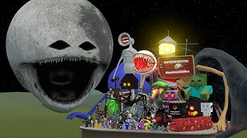 THE MOON WAKES UP COSMIC HORROR VS ALL MONSTERS (Garry