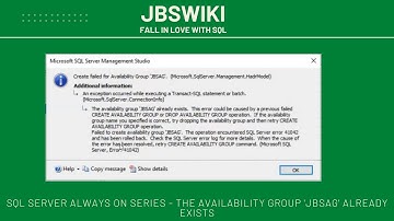 SQL Server Always On Series - The availability group 
