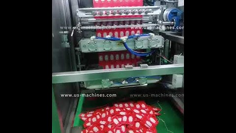 Automatic shampoo liquid detergent 4 side edge sealed bag sachet 8 lanes bag filling packaging machi