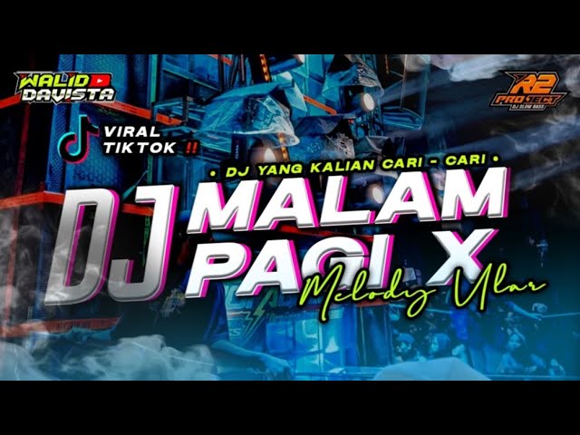 DJ MALAM PAGI X MELODY ULAR || DJ R2 PROJECT FULL BASS class=