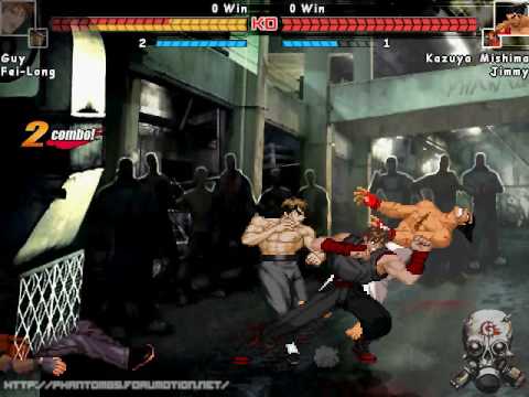 xGUTSx MUGEN (Guy,Fei Long vs Kazuya,Jimmy) UNDERG...