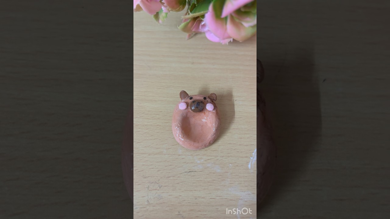 Clay art ￼￼ worry stone DIY￼ aesthetic 