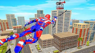 Flying Robot Rope Hero Police | Blue Robot Gameplay 2021 screenshot 3