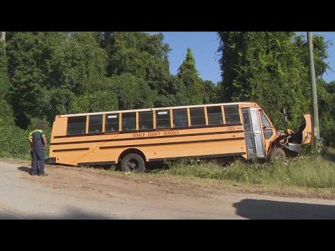 DeKalb school bus crashes into ditch, 19 students taken to hospital ...