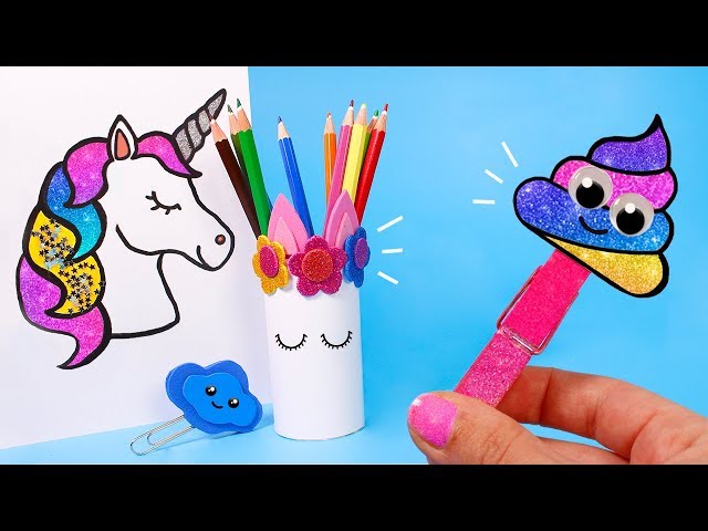 ÚTILES DE UNICORNIO DIY y más MANUALIDADES PARA NIÑOS - Fun Club