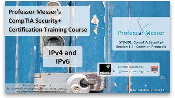 Introduction to IPv4 and IPv6 - CompTIA Security+ SY0-301: 1.4