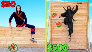 $50 vs $500 Dolares Ninjas! *DESAFIO ORÇAMENTÁRIO*