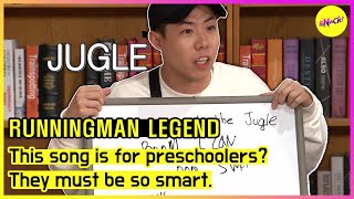 [RUNNINGMAN] This song is for preschoolers? They must be so smart. (ENGSUB)