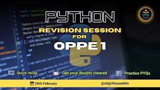 Python OPPE 1 Revision Session | January 2025 term