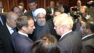 Macron, Johnson tell Rouhani to meet with Trump