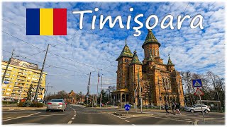 🇷🇴 Timisoara City Center Driving Tour 🏙 4K Drive ☀️ Romania 🇷🇴 (Sunny Day)