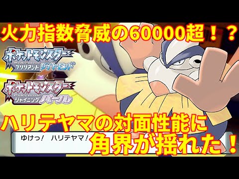 ポケモンbdsp 火炎玉根性のハリテヤマの火力がバグレベルに強い タイプ一致インファイトの火力指数が脅威のオーバー ダイパリメイク Youtube